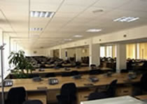Office Desking & Seating with Suspended Ceiling and Office Decoration. Interior Refurbishment by Mission Interior Contracts Ltd.