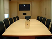 Office Furniture, Boardroom, Conference Furniture with Media 	and Storage Walling.