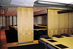 Sectional Moveable Wall, incorporating Acoustic Partition