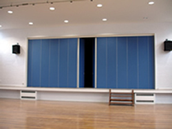 Multi Fold Operable Wall system, hinged panel system Floor Track Fitting, Variety of finishes.